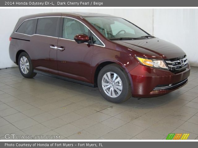 2014 Honda Odyssey EX-L in Dark Cherry Pearl
