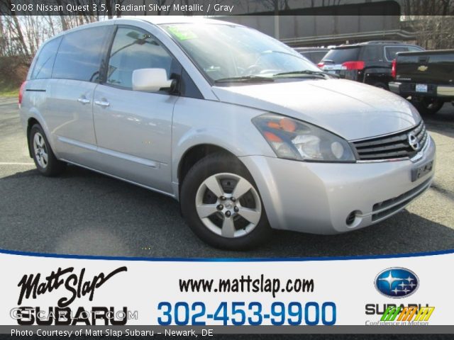 2008 Nissan Quest 3.5 in Radiant Silver Metallic