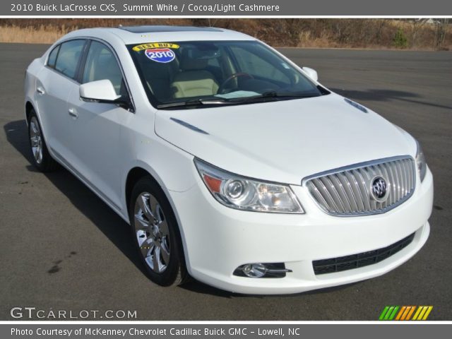 2010 Buick LaCrosse CXS in Summit White