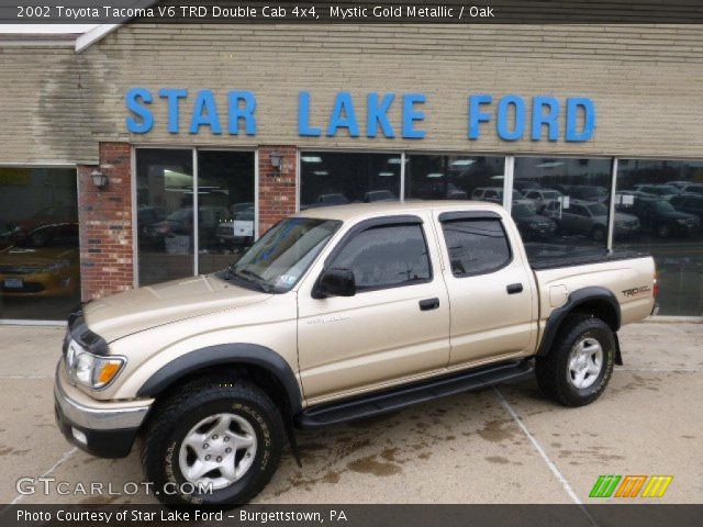 2002 Toyota Tacoma V6 TRD Double Cab 4x4 in Mystic Gold Metallic