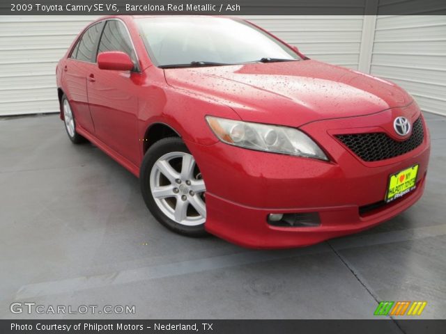 2009 Toyota Camry SE V6 in Barcelona Red Metallic