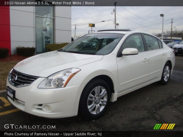 2010 Nissan Altima 2.5 SL in Winter Frost White