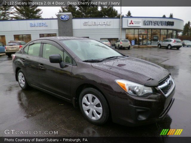 2012 Subaru Impreza 2.0i 4 Door in Deep Cherry Red Pearl