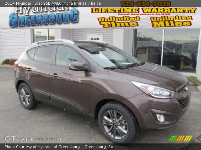 2014 Hyundai Tucson SE AWD in Kona Bronze