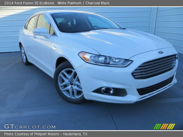 2014 Ford Fusion SE EcoBoost in White Platinum