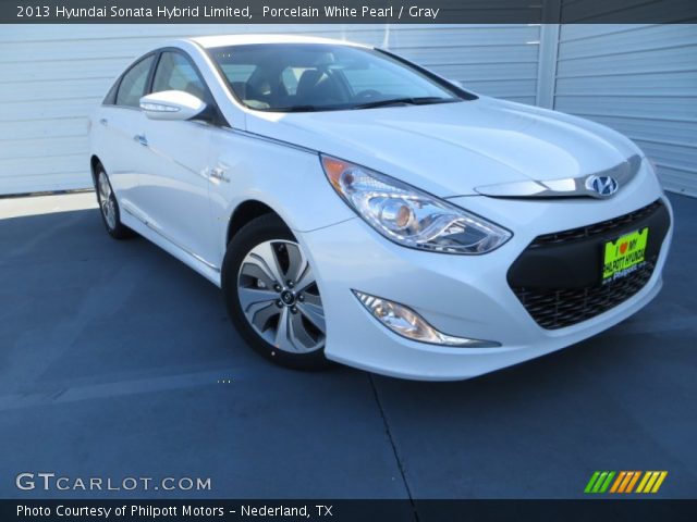 2013 Hyundai Sonata Hybrid Limited in Porcelain White Pearl