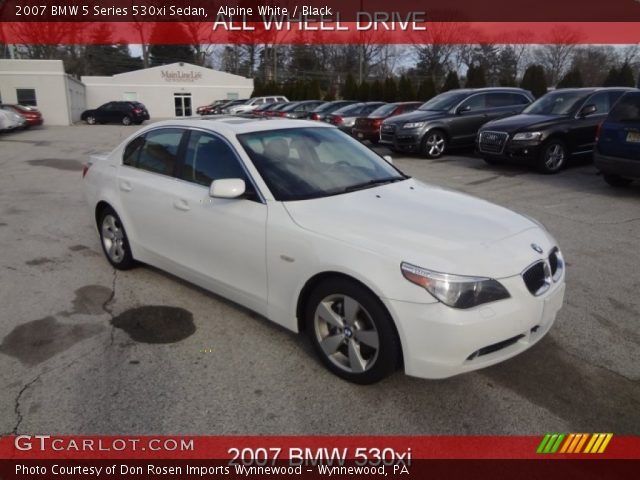 2007 BMW 5 Series 530xi Sedan in Alpine White