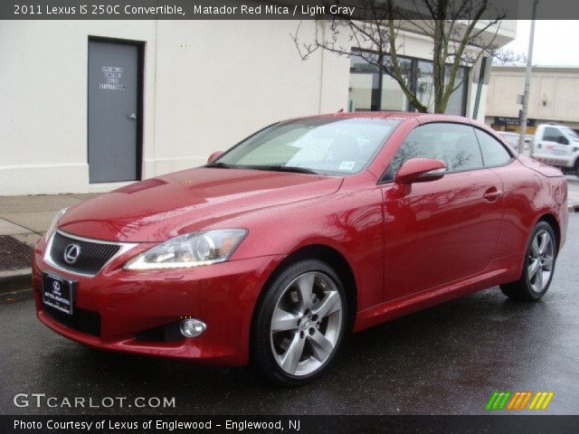 2011 Lexus IS 250C Convertible in Matador Red Mica