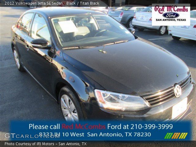 2012 Volkswagen Jetta SE Sedan in Black
