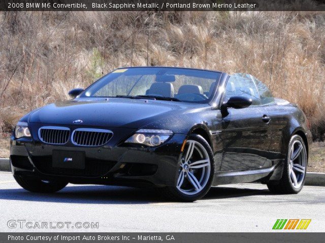 2008 BMW M6 Convertible in Black Sapphire Metallic