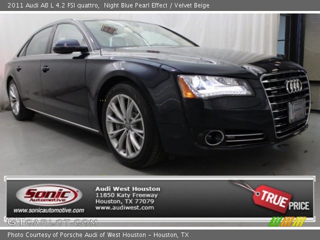 2011 Audi A8 L 4.2 FSI quattro in Night Blue Pearl Effect