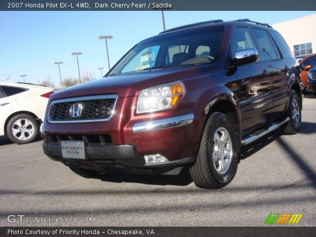 2007 Honda Pilot EX-L 4WD in Dark Cherry Pearl