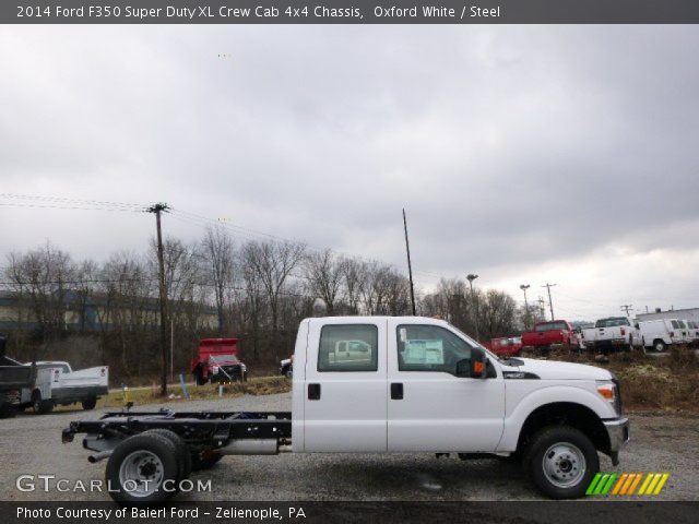 2014 Ford F350 Super Duty XL Crew Cab 4x4 Chassis in Oxford White