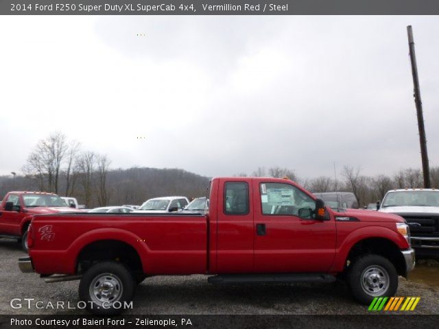 2014 Ford F250 Super Duty XL SuperCab 4x4 in Vermillion Red