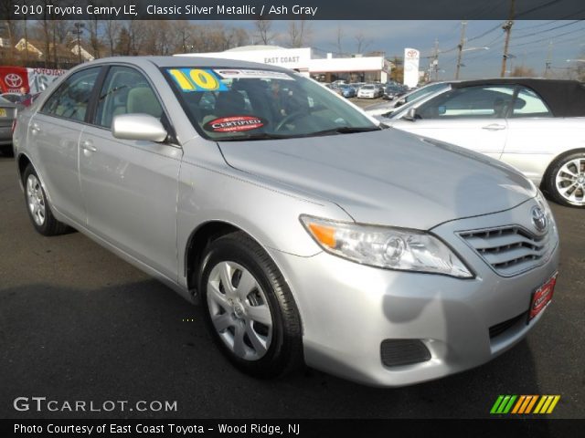 2010 Toyota Camry LE in Classic Silver Metallic