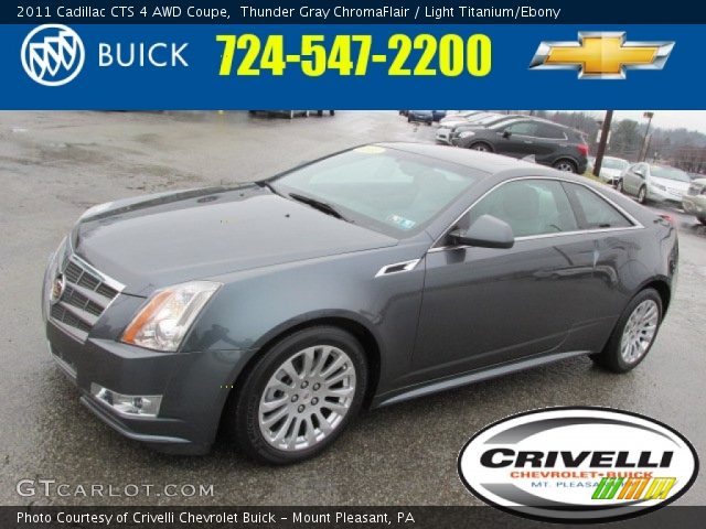 2011 Cadillac CTS 4 AWD Coupe in Thunder Gray ChromaFlair