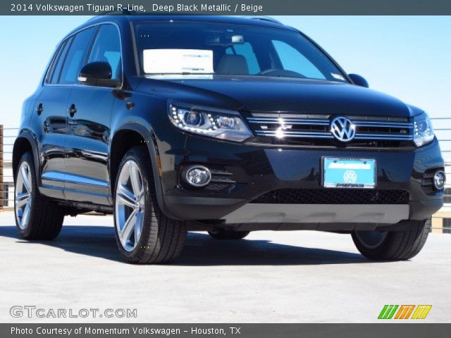 2014 Volkswagen Tiguan R-Line in Deep Black Metallic