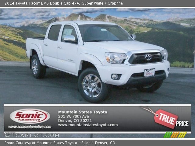 2014 Toyota Tacoma V6 Double Cab 4x4 in Super White