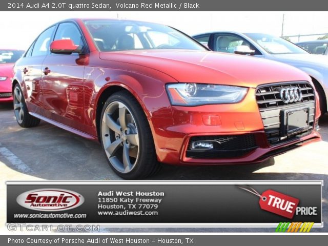 2014 Audi A4 2.0T quattro Sedan in Volcano Red Metallic