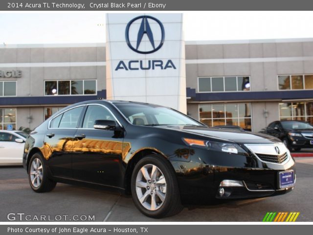 2014 Acura TL Technology in Crystal Black Pearl