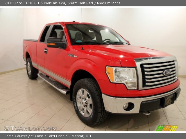 2010 Ford F150 XLT SuperCab 4x4 in Vermillion Red