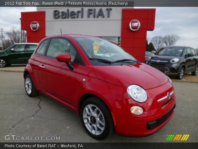 2012 Fiat 500 Pop in Rosso (Red)