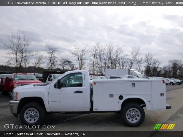2014 Chevrolet Silverado 3500HD WT Regular Cab Dual Rear Wheel 4x4 Utility in Summit White