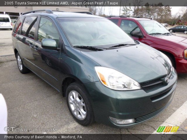 2005 Toyota Sienna XLE Limited AWD in Aspen Green Pearl