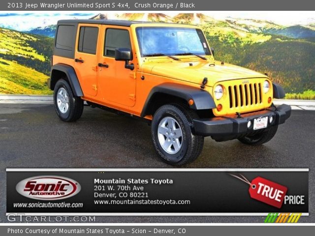 2013 Jeep Wrangler Unlimited Sport S 4x4 in Crush Orange