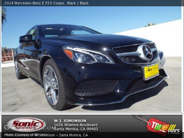 2014 Mercedes-Benz E 550 Coupe in Black