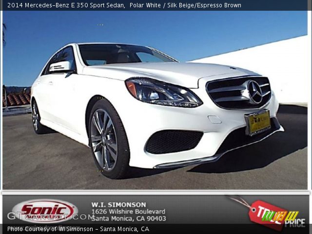 2014 Mercedes-Benz E 350 Sport Sedan in Polar White