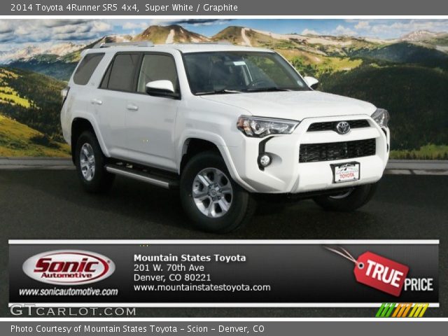 2014 Toyota 4Runner SR5 4x4 in Super White