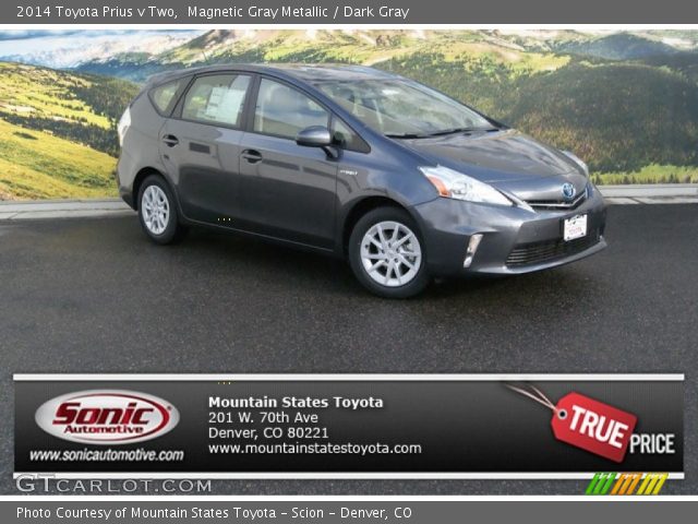 2014 Toyota Prius v Two in Magnetic Gray Metallic