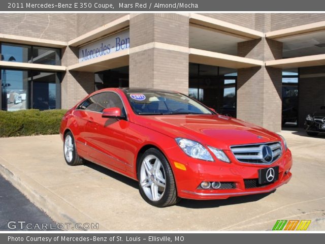 2011 Mercedes-Benz E 350 Coupe in Mars Red