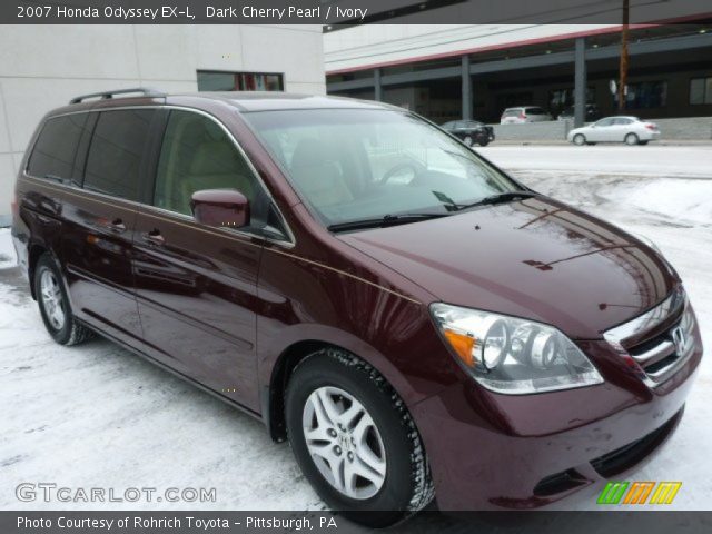 2007 Honda Odyssey EX-L in Dark Cherry Pearl