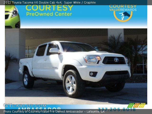 2012 Toyota Tacoma V6 Double Cab 4x4 in Super White