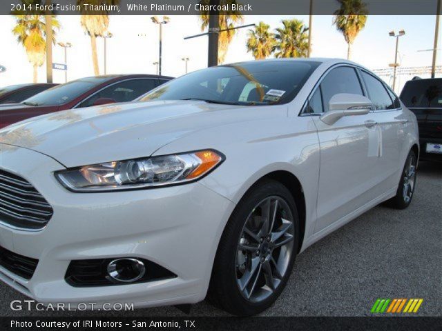 2014 Ford Fusion Titanium in White Platinum