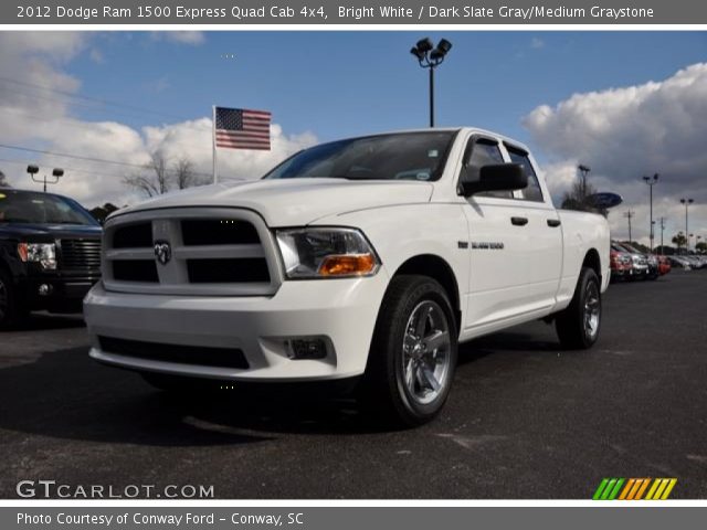 2012 Dodge Ram 1500 Express Quad Cab 4x4 in Bright White