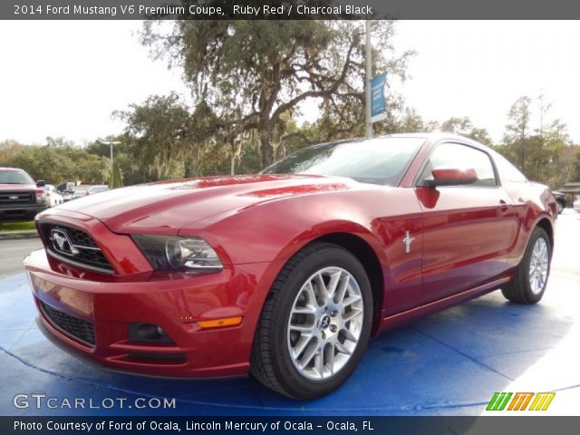 2014 Ford Mustang V6 Premium Coupe in Ruby Red