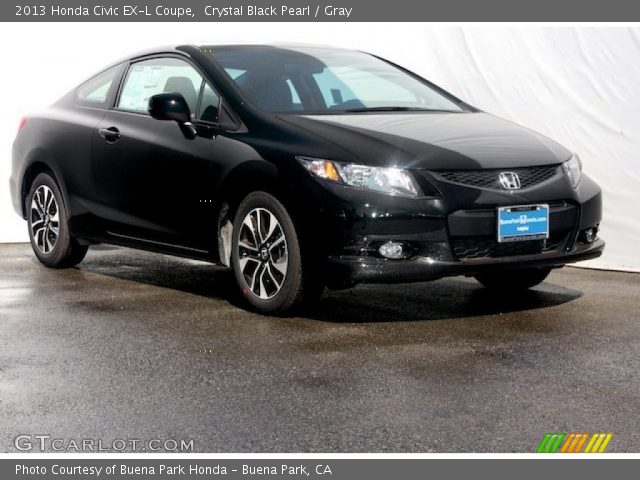 2013 Honda Civic EX-L Coupe in Crystal Black Pearl
