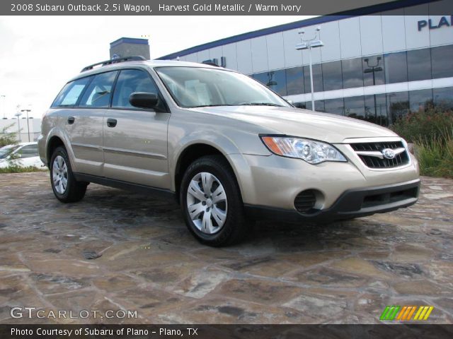 2008 Subaru Outback 2.5i Wagon in Harvest Gold Metallic