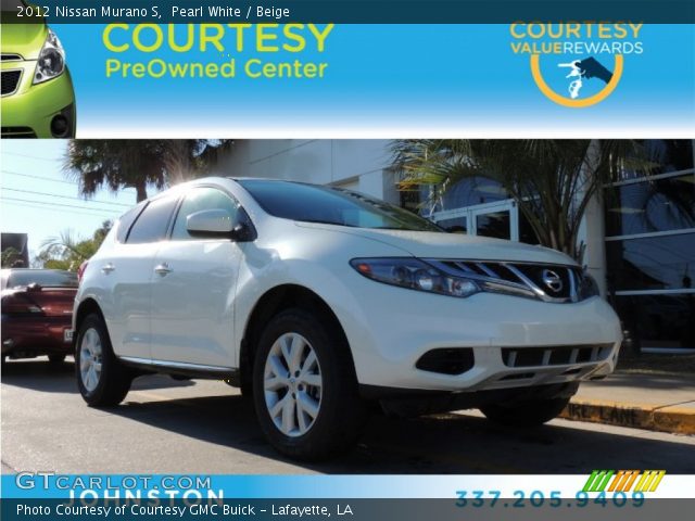 2012 Nissan Murano S in Pearl White