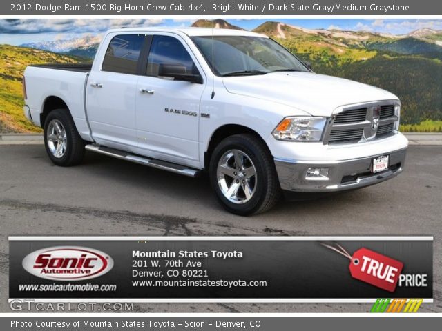 2012 Dodge Ram 1500 Big Horn Crew Cab 4x4 in Bright White