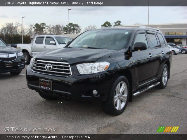 2009 Toyota Highlander Limited 4WD in Black