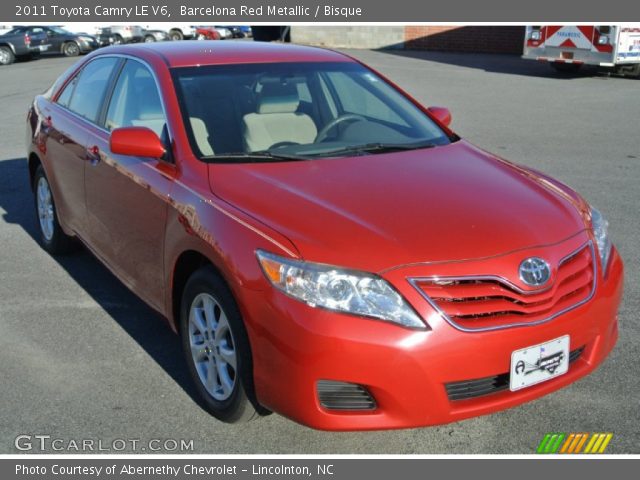 2011 Toyota Camry LE V6 in Barcelona Red Metallic