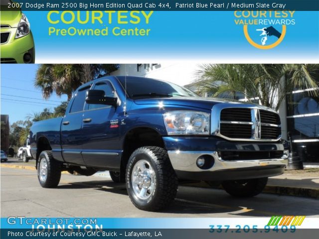 2007 Dodge Ram 2500 Big Horn Edition Quad Cab 4x4 in Patriot Blue Pearl