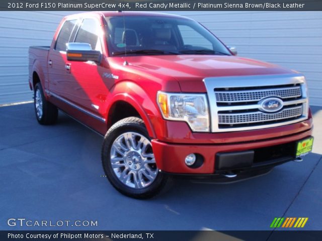 2012 Ford F150 Platinum SuperCrew 4x4 in Red Candy Metallic
