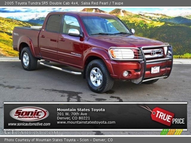 2005 Toyota Tundra SR5 Double Cab 4x4 in Salsa Red Pearl