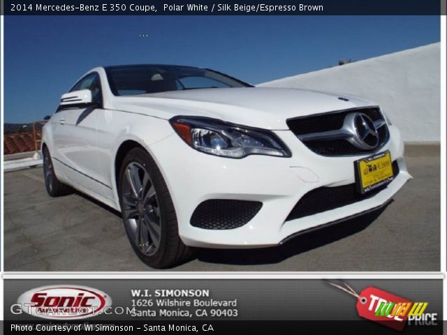 2014 Mercedes-Benz E 350 Coupe in Polar White