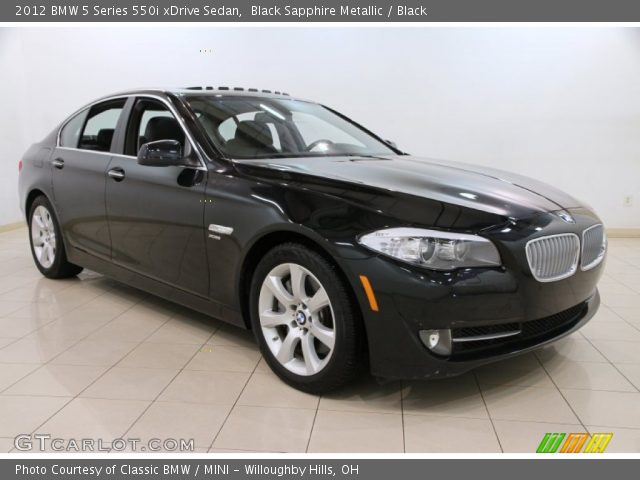2012 BMW 5 Series 550i xDrive Sedan in Black Sapphire Metallic